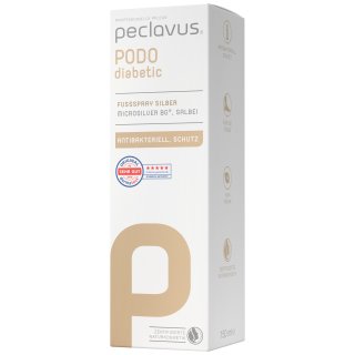 Peclavus PODODIABETIC Fußspray Silber 150ml