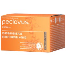 Peclavus Massagekerze Macadamia Honig | Geborgen f&uuml;hlen 60g