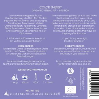 Sofri Color Energy Organic Herbal Tea Intuition AT-BIO-301 flieder 42g